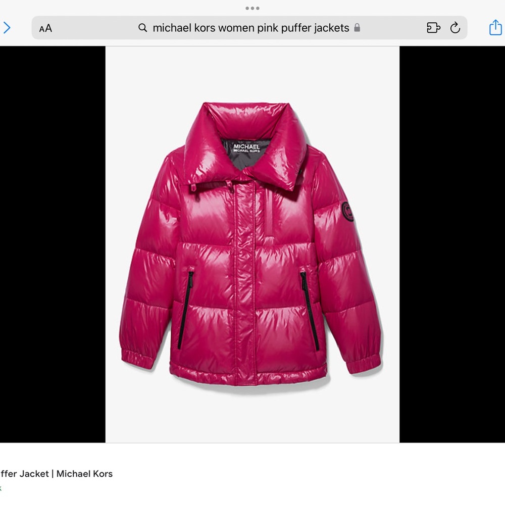 Michael Kors Quilted Down Puffer Jacket, XS.